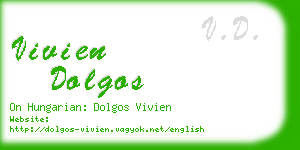 vivien dolgos business card